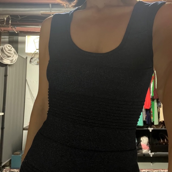 Wow Couture blue shiny sparkly mini dress. Like new. Size small. - Picture 4 of 4